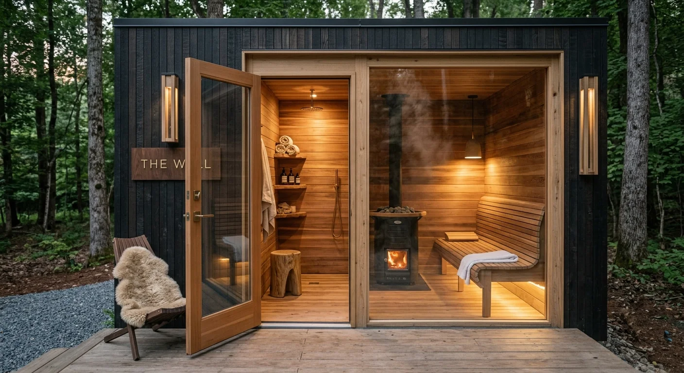 Sauna & Spa — sauna container extérieur